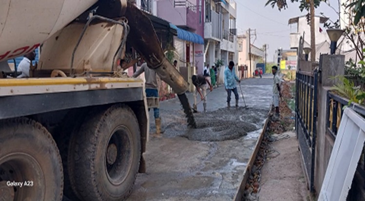 भोगम कॉलनीतील रस्ता
